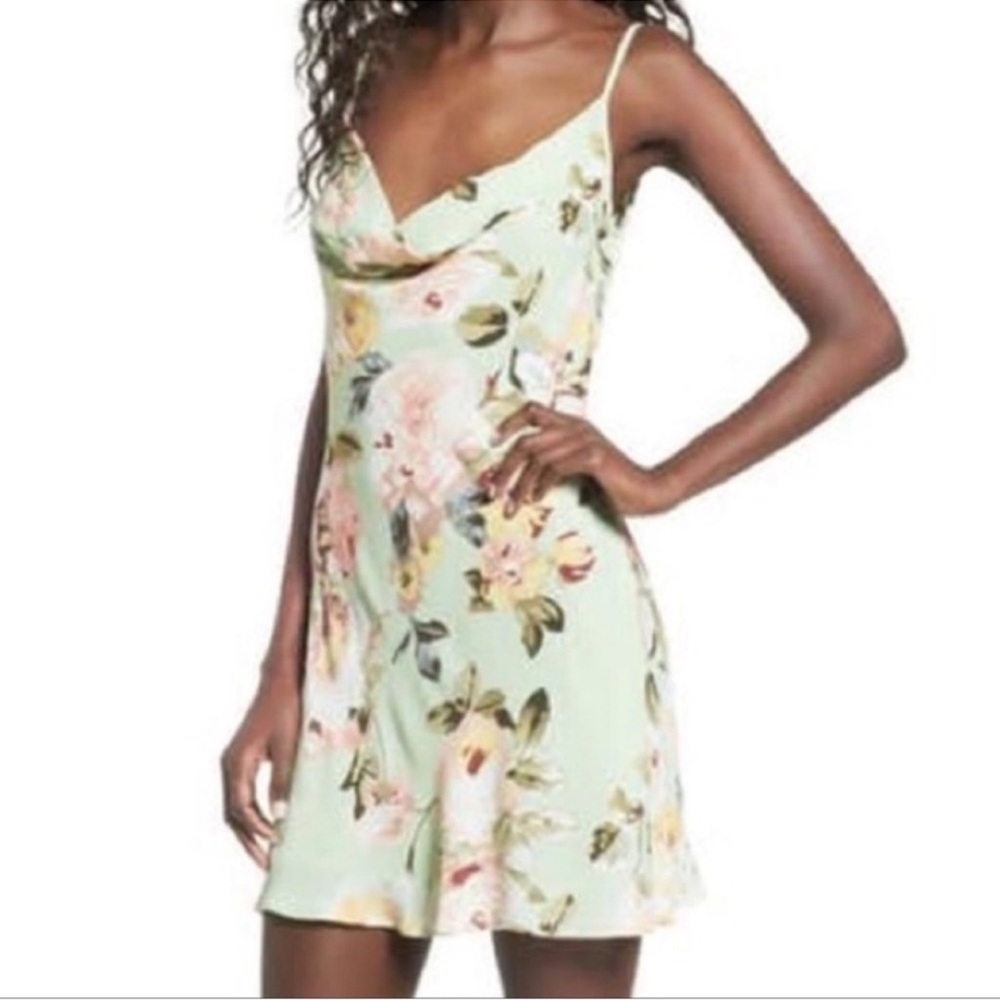 Privacy Please Ozark Mini Slip Dress Cowl Neck Wedding Guest Fairy Coquette Date